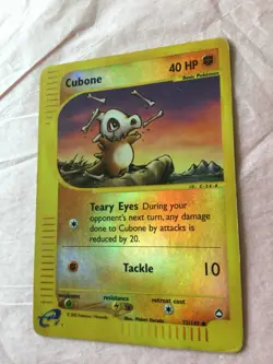 Cubone 72/147 Aquapolis Reverse Holo - Pokemon TCG English HP/DMG - Image 2