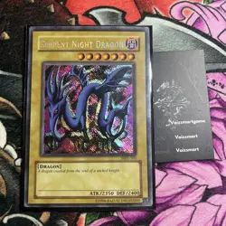 Yugioh Serpent Night Dragon MRL-103 REVERSE SECRET RARE MISPRINT - Image 1