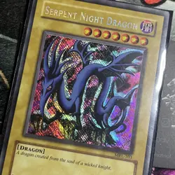 Yugioh Serpent Night Dragon MRL-103 REVERSE SECRET RARE MISPRINT - Image 2