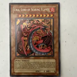 Yugioh PSA Uria, Lord of Searing Flames CT03-EN005 Secret Rare Promo - Image 5