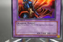 Yugioh- Flame Swordman - Super Rare LOB-003 Asian English - Image 4
