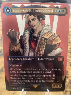 Final Fantasy MTG Emet-Selch Unsundered Borderless Surge Foil Card #539 Mythic - Image 1