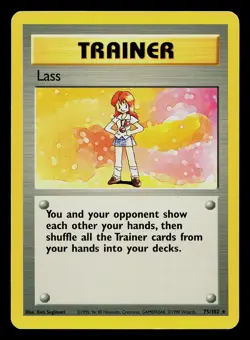 Pokemon Card - Lass Base Set 75/102 Rare - Image 1