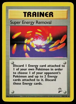 Pokemon Card - Super Energy Removal Base Set 2 108/130 Rare - Image 1