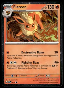 Pokemon TCG SV: Scarlet & Violet Promo Cards #167 Flareon NM - Image 1