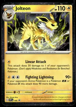 Pokemon TCG SV: Scarlet & Violet Promo Cards #169 Jolteon - Image 1
