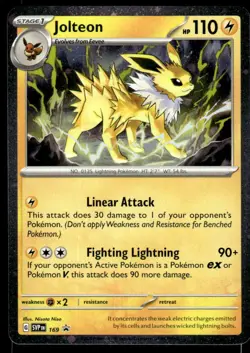 Pokemon TCG SV: Scarlet & Violet Promo Cards #169 Jolteon - Image 1