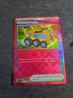 Pokemon TCG Precious Trolley Trainer Card Surging Sparks Ace Spec 185/191 - Image 1