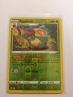 Appletun 023/192 Pokemon TCG Card SWSH Rebel Clash Rare Reverse Holo - Image 1