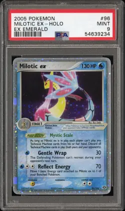 PSA 9 MINT Milotic Ex 96/106 HOLO RARE Ex Emerald Pokemon Card - Image 1