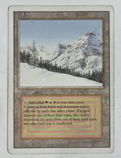 Taiga Revised MP Moderate Play MTG Magic The Gathering A - Image 1