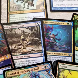Custom COMMANDER MAGIC DECK MTG - Mythic Rare Explore Green Blue MERFOLK Tribe - Image 5