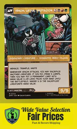 2025 Magic The Gathering Marvel Spider-Man (SPM) Venom/Eddie Brock #224 - Image 1