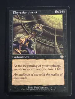 1x Phyrexian Arena (47) Apocalypse HP MTG Magic the Gathering x1 MKE - Image 1