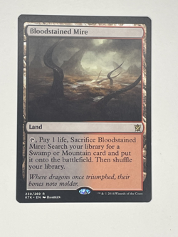 MTG Khans of Tarkir KTK Bloodstained Mire MINT - Image 1