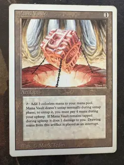 *** REVISED Mana Vault *** MP Played - DUTY FREE - 3rd Vintage MtG Magic - Image 1