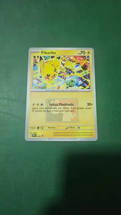 Pokemon Portuguese WINNER Stamped SVP 225 Pikachu 2025 World Championship in US - Image 1