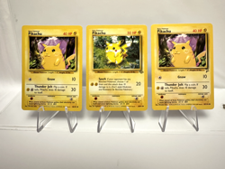 Pikachu 58/102 Pikachu 60/64 Pikachu 87/130 - WOTC Lot - Pokemon TCG - LP - Image 1