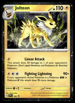 Pokemon TCG SV Promos #169 Jolteon NM - Image 1