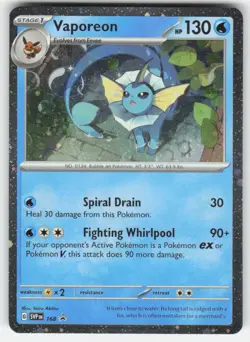 Pokemon TCG SV Promos #168 Vaporeon NM - Image 1