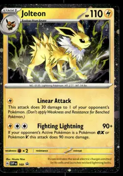 Pokemon TCG SV Promos #169 Jolteon NM - Image 1
