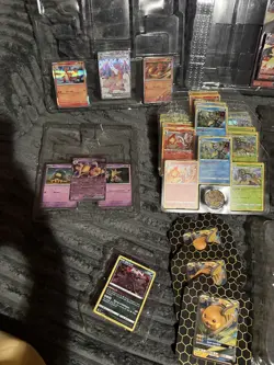 3 ETB Full Of Pokemon Holo/reverse Holo Common/uncommon & Redeem Codes For TCG - Image 1