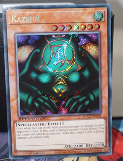 Kazejin Secret Rare SGX2-END08 Speed Duel 1st Edition Yu-Gi-Oh! - Image 2