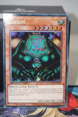 Kazejin Secret Rare SGX2-END08 Speed Duel 1st Edition Yu-Gi-Oh! - Image 3