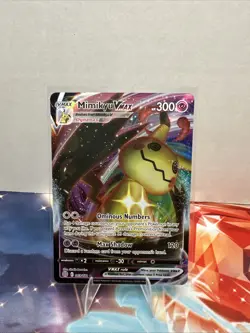 Pokemon TCG Mimikyu VMAX Holo Ultra Rare Card 069/172 Brilliant Stars - Image 1