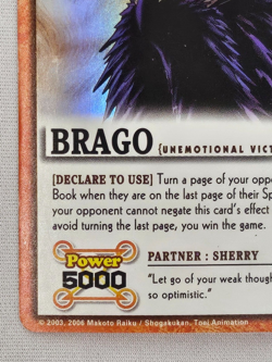 ZATCH BELL - Brago (Unemotional Victory)2005 M-063 TCG Rare Vtg HoloFoil Card - Image 3