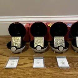 Pokemon 23k Burger King Gold Plated Trading Card Set Red Box Lot Of 6 - Image 4