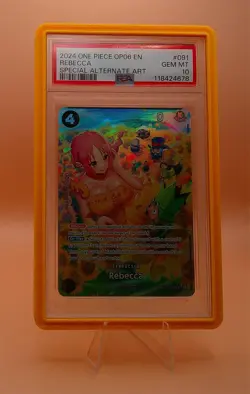 One Piece Card Game Rebecca SP OP05-091 Wings of the Captain Foil PSA 10 - Image 1