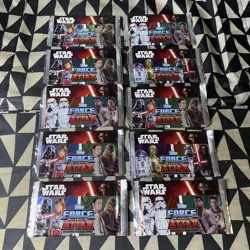 Topps Force Attax Star Wars Trading Cards Force Awakens Booster Packs Lot Of 10 - Image 1
