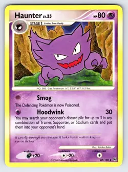 Haunter 40/100 2008 Stormfront Pokemon Card TCG Nintendo Baba Art Uncommon - Nm - Image 1