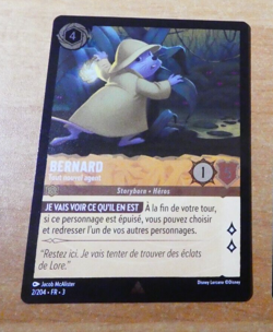 LORCANA TRADING CARD GAME TCG DISNEY CHAPITRE 3 CARTE FOIL BERNARD 2/204 FR MINT - Image 1