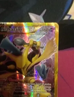 Pokemon Alakazam-EX TCG Fates Collide Holo Card 125/124 - Image 3