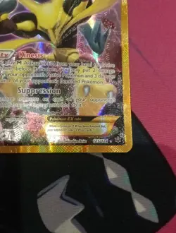 Pokemon Alakazam-EX TCG Fates Collide Holo Card 125/124 - Image 4