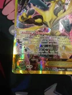 Pokemon Alakazam-EX TCG Fates Collide Holo Card 125/124 - Image 5
