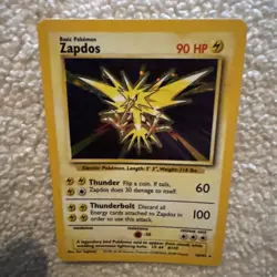 Pokemon Cards: Base Set Rare Holo: Zapdos 16/102 - Image 4