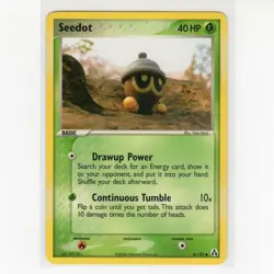 Pokemon TCG Seedot 61/92 EX Legend Maker Regular Common Card EN-LP 2006 - Image 1