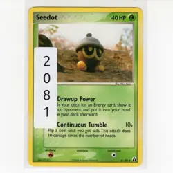 Pokemon TCG Seedot 61/92 EX Legend Maker Regular Common Card EN-LP 2006 - Image 3