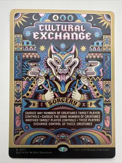 Cultural Exchange MTG Secret Lair Ultimate Pencil Rare Foil NM x1 - Magic Card - Image 1