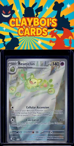 Reuniclus SV: Scarlet & Violet Promo Cards Pokemon 212 Illustration Rare NM+ - Image 1