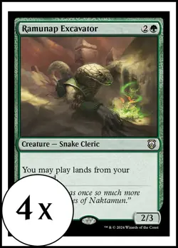MTG - 4 x Ramunap Excavator - Modern Horizons 3 Commander - Playset 4x x4 - Image 1