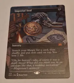 [1x] Imperial Seal - Borderless - Near Mint - English - Double Masters 2022 - Image 1
