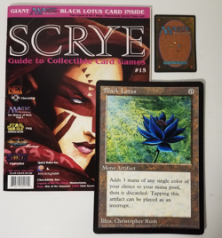 Magic the Gathering 1996 Black Lotus Oversized 6x9 Scrye Magazine #15 - Image 1