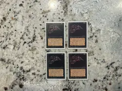 Mtg Unlimited Terror x4 - Magic the Gathering Terror Unlimited Playset Played - Image 1