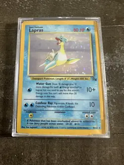 Lapras 10/62 Holo Fossil | Pokemon TCG 1999 - Image 1