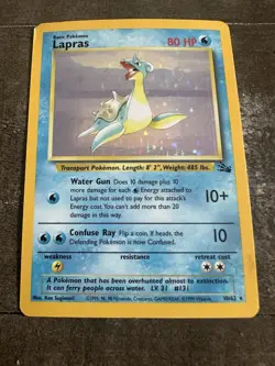 Lapras 10/62 Holo Fossil | Pokemon TCG 1999 - Image 2