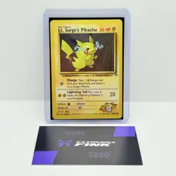 CARTA POKEMON LT. SURGE‘S PIKACHU 81/132 - ENG - GYM CHALLENGE - NEAR MINT - Image 1